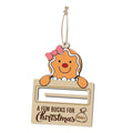 Christmas Money Holder Hanging Decorations Christmas Decor for Living Room Quake Gingerbread Woman