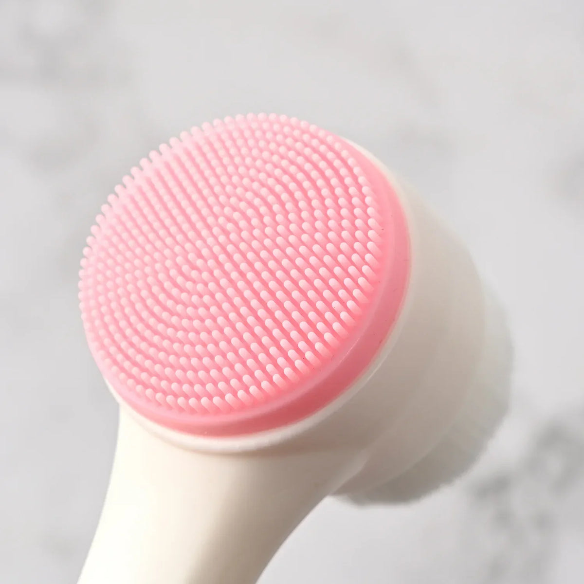 Silicone Facial Facial Cleansing Brush Manual Massage Facial Cleansing Brush Soft Bristles Silicone 3D Double-Sided Face Brushes Quake