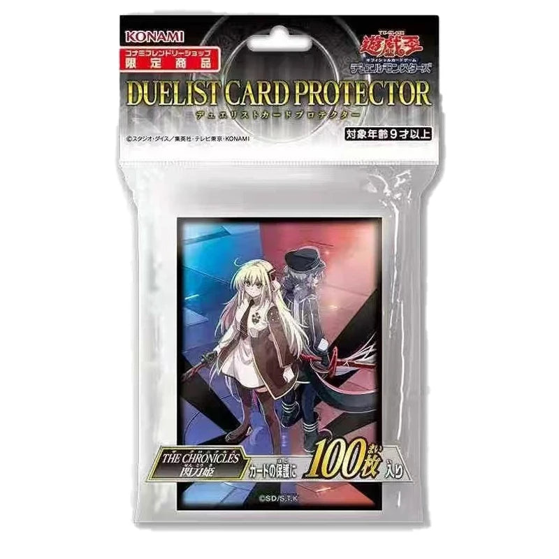 Hot Yu-Gi-Oh! Card Sleeves 100PCS Sky Striker Chronicles Holographic Protective Covers Official Quality Kids Collection Gift Quake
