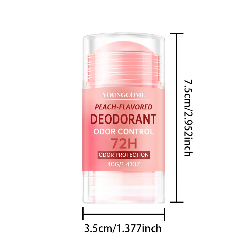 Women's Peach Vanilla Deodorant Lotion Multiple Fruits Perfume Remove Armpit Odor Underarm Atmosphere Long Lasting Fragrance Quake 1pcs