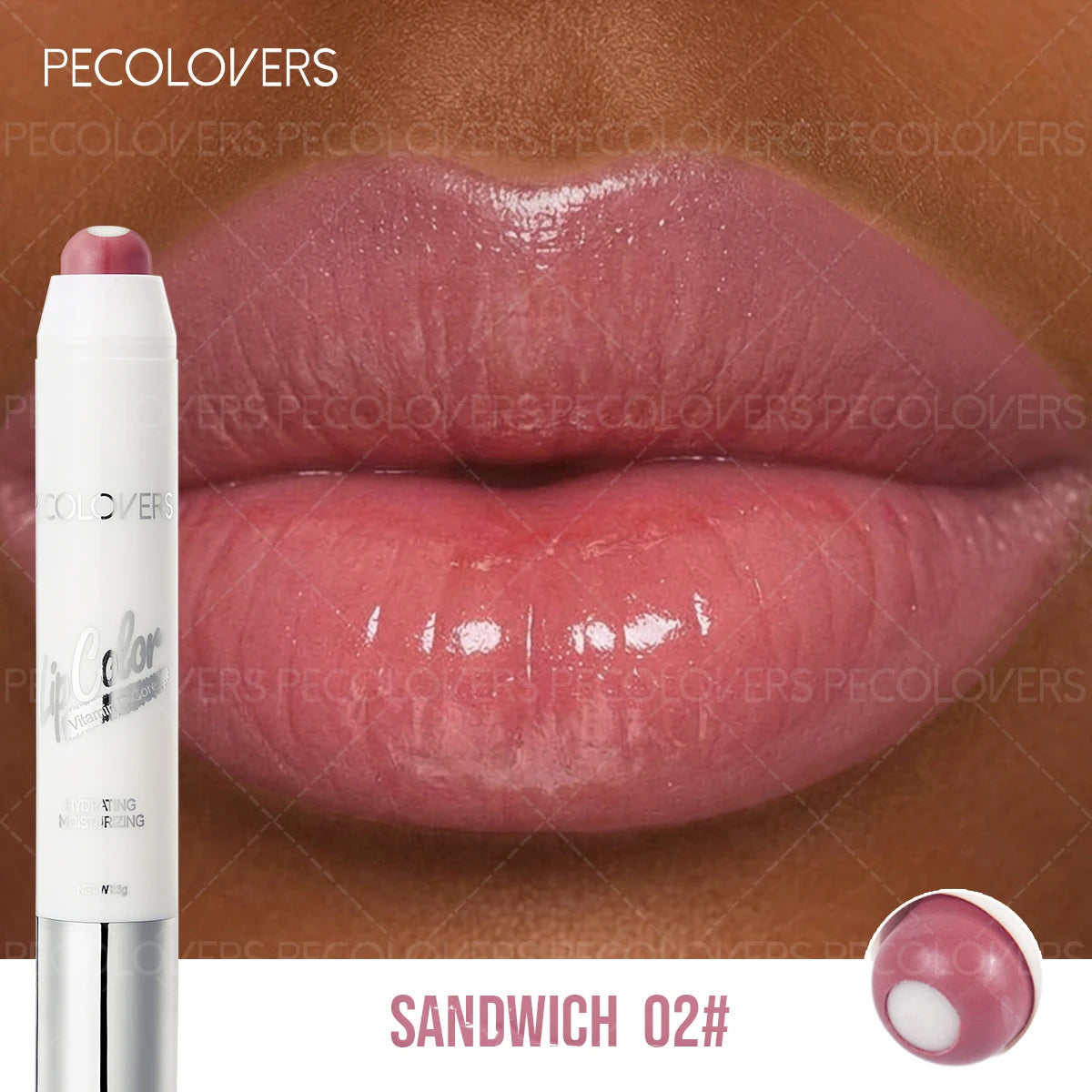 Sandwich Lipstick Pen, Moisturizing Lip Gloss, Long-lasting, Non-drying, Multi-color Options, Lip Cosmetics Quake 02
