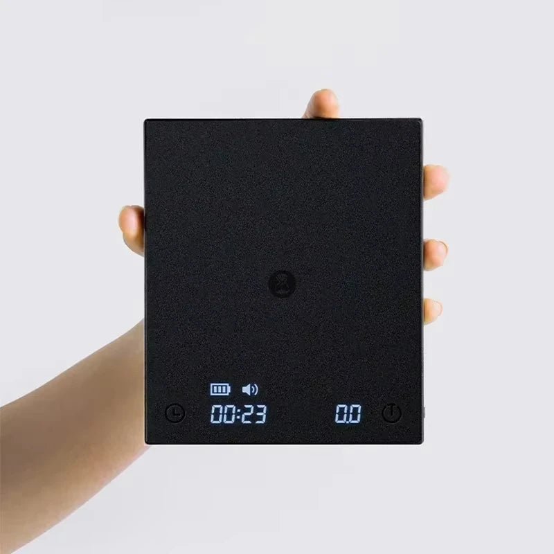TIMEMORE Black Mirror Basic2 Plus Up Digital Coffee Food Kitchen Scale With Time USB Light Weight Mini Digital Scale Quake