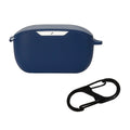 Compatible for JBL Wave Buds Shockproof Headphone Sleeve Impact-resistant Housing Anti Dust Washable Silicone Soft Cover K1KF Quake dark blue