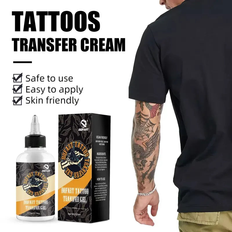 Tattoo Transfer Gel Tattoo Tools Transfer Paste with Tattoo Transfer 120ML Large Capacity High Quality Fast Paper Auxiliary Gel Quake