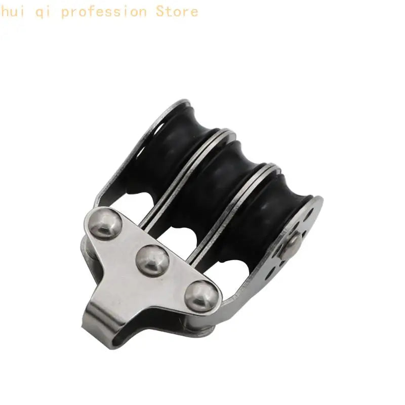 Yacht Deck Sheave Block for Marine Rope Guidance Hardware Use Metal Texture H8WE Quake