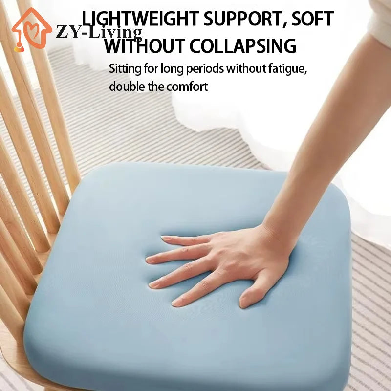 1Pcs 40/45cm Thick Seat Cushion Ultra Soft Memory Foam Office Chair Pad Breathable Rebound Waist Cushion Quake