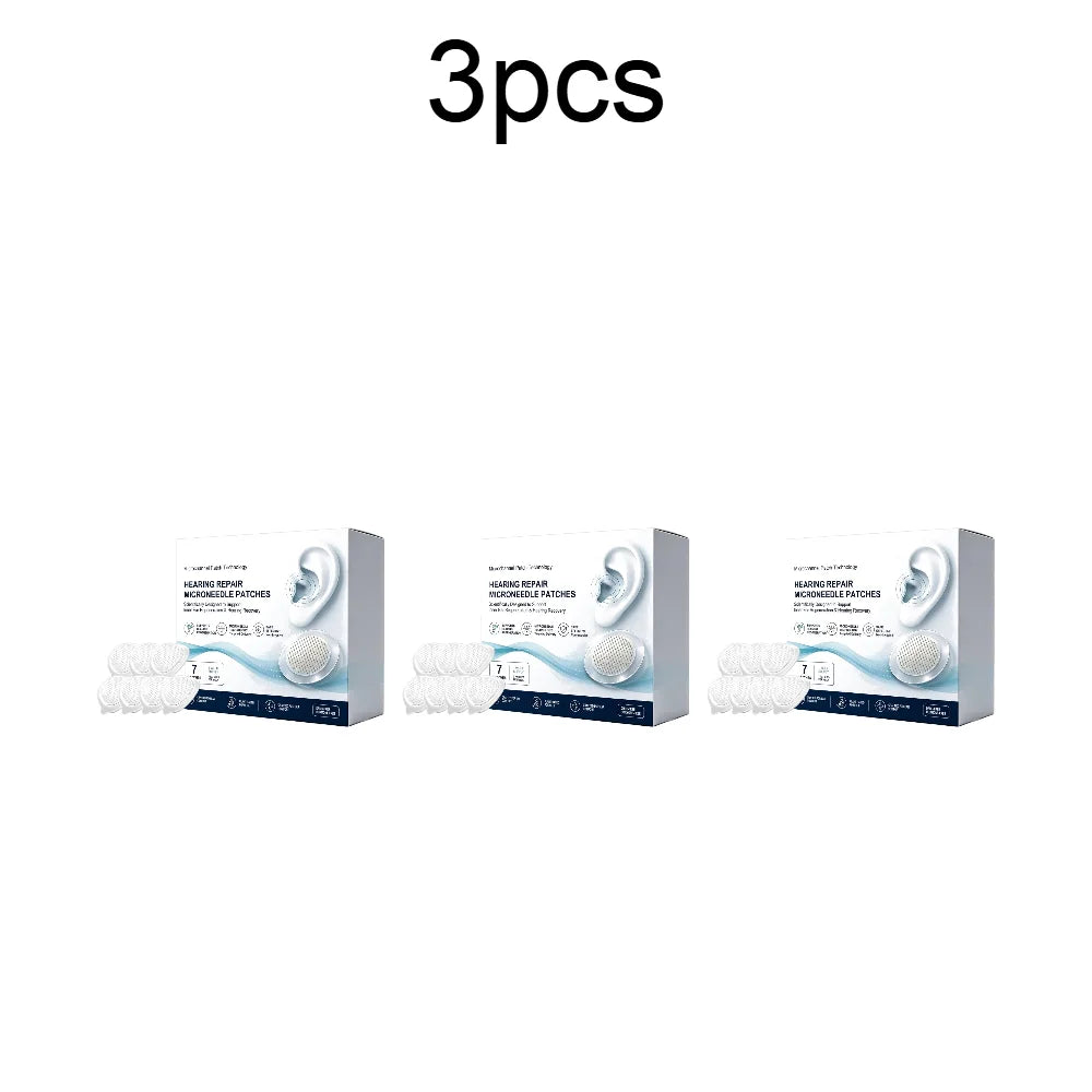 Behind Ear Microneedle Patch Breathable Ear Comfort Patch Skin Friendly Soothing Adhesive for Overnight Daily Care Quake 3PCS