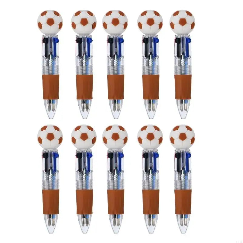 Multicolor Ballpoint Pen 4 Colors in Retractable Rainbow Pen for Class Office, Ballpoint Pen for School Students K1KF Quake Coffee Color CN 20PCS