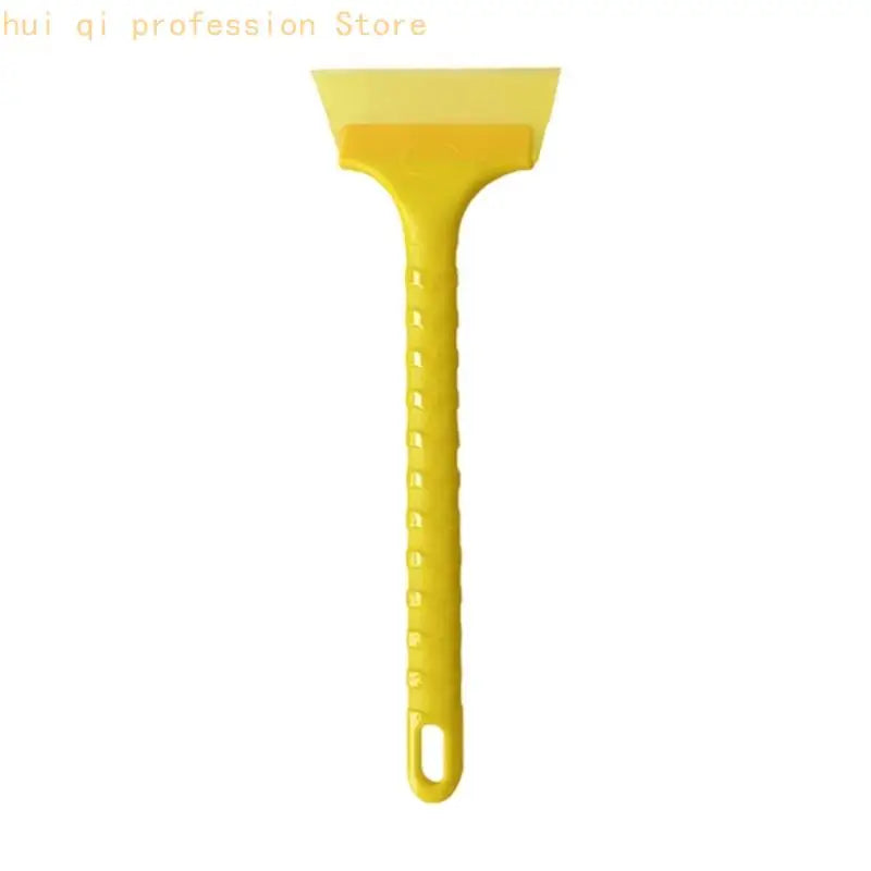 Long Handle Squeegee Wiper Ice Scraper For Car Window Glass Cleaning With Rubber Blade And Nonslip Grip H8WE Quake Yellow China Mainland
