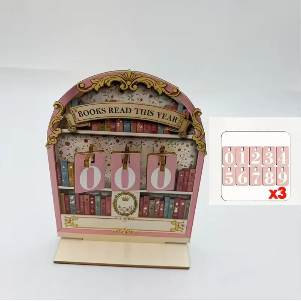 Handmade Reading Challenge Tracker Read This Year Eco-Friendly Books Read Tracker Personalized Reading Tracker Hanging Signage Quake C