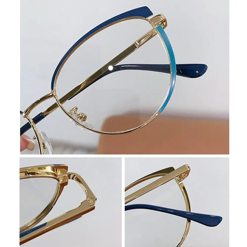 Blue Light Blocking Glasses for Women Fashion Cat Eye Eyeglasses Optical Anti Blue Ray Spectacle Eye Protection Computer Eyewear Quake