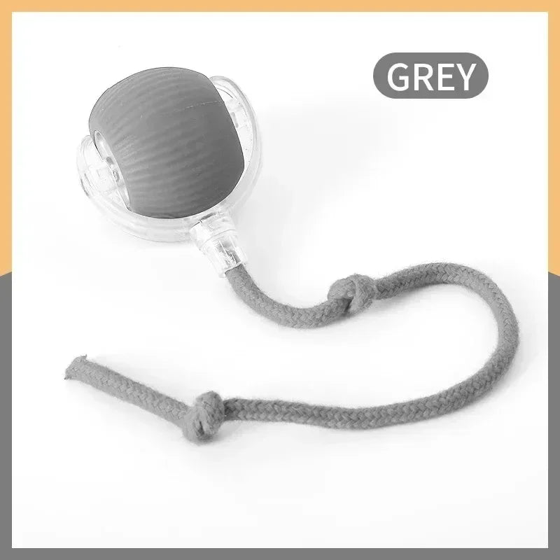 Automatic Rolling Ball Interactive Ball Cat Toys Pet Supplies Electric Dog and Cat Training to Imitate Rat Rechargeable Products Quake Grey G3192C
