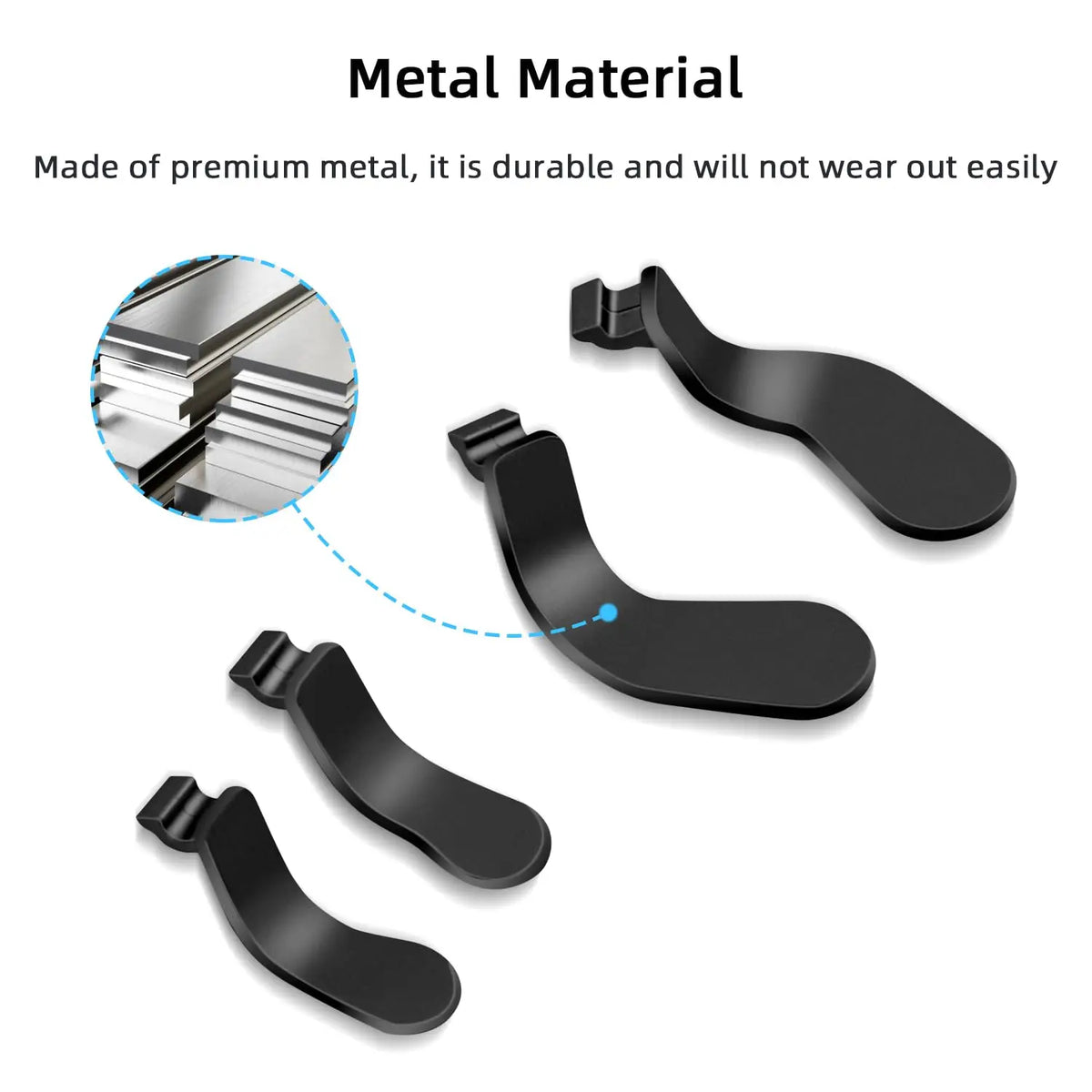 Paddles Back Buttons Replacement For Xbox One Elite Series 2 Quake black