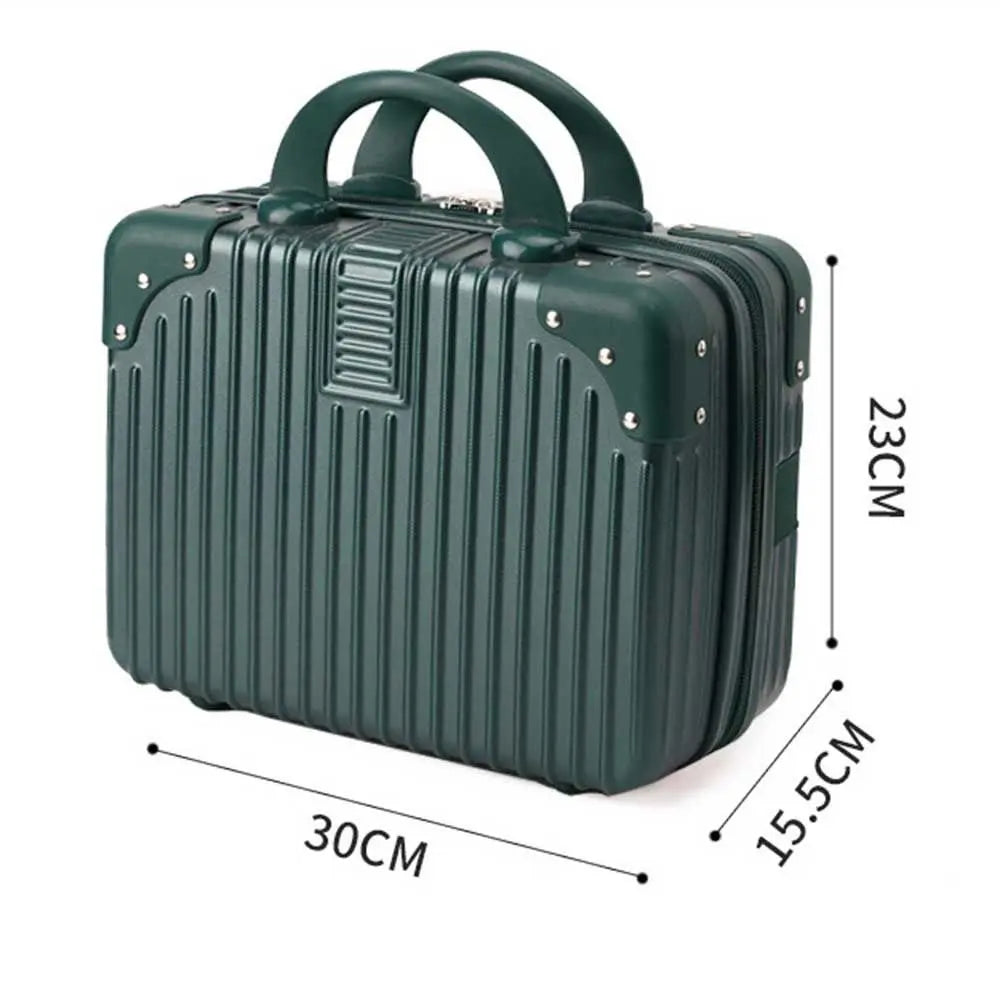 Hot Sales 14 inch Travel Suitcase Mini Travel Makeup Case Organizer Hand Boarding Case For Women Quake