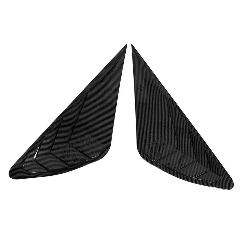 For Lexus RX270 RX350 RX450 2009-2014 Car Rear Louver Window Side Shutter Cover Trim Sticker Vent Scoop ABS Carbon Accessories Quake Carbon