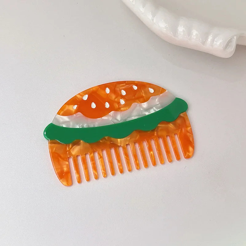 Wide Tooth Detangling Pocket Comb – Cute Animal Pattern