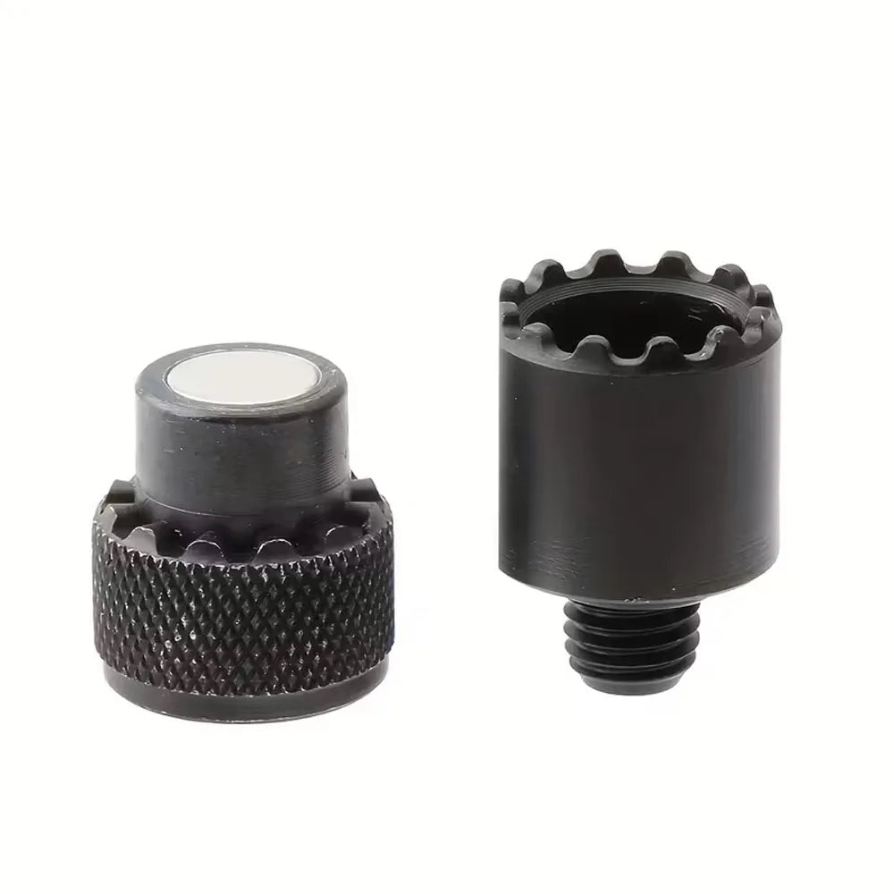 2Pcs/Set Fishing Alarm Bracket Connectors Fishing Alarm Bracket Link Equipment Magnetic Fishing Alarm Adapters for Fishing Rod Quake