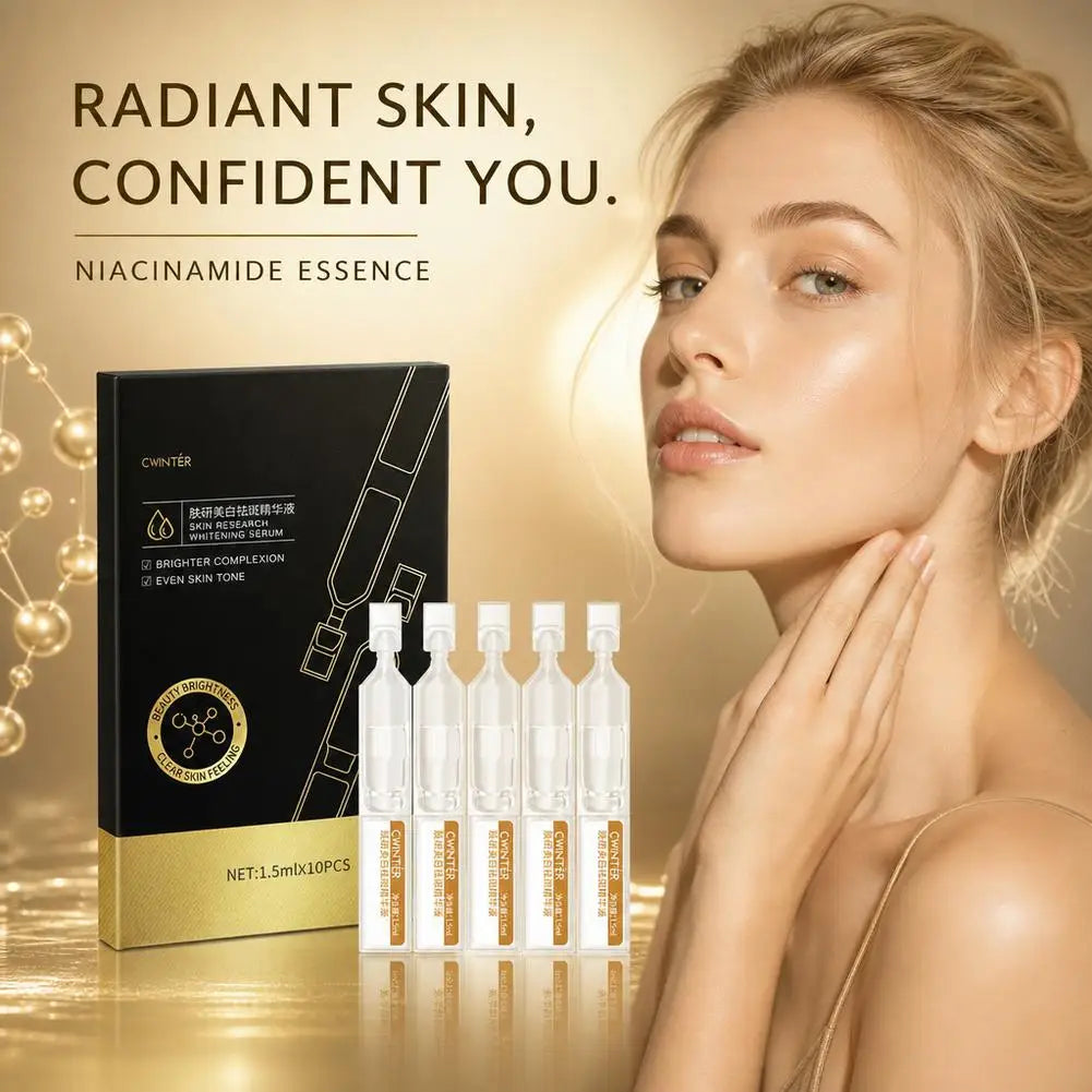 Nicotinamide, Vitamin C Face Serum Deep Nourishment Collagen Wrinkle Essence Moisturizing Firming Lifting Skin Care 10/20pcs Quake