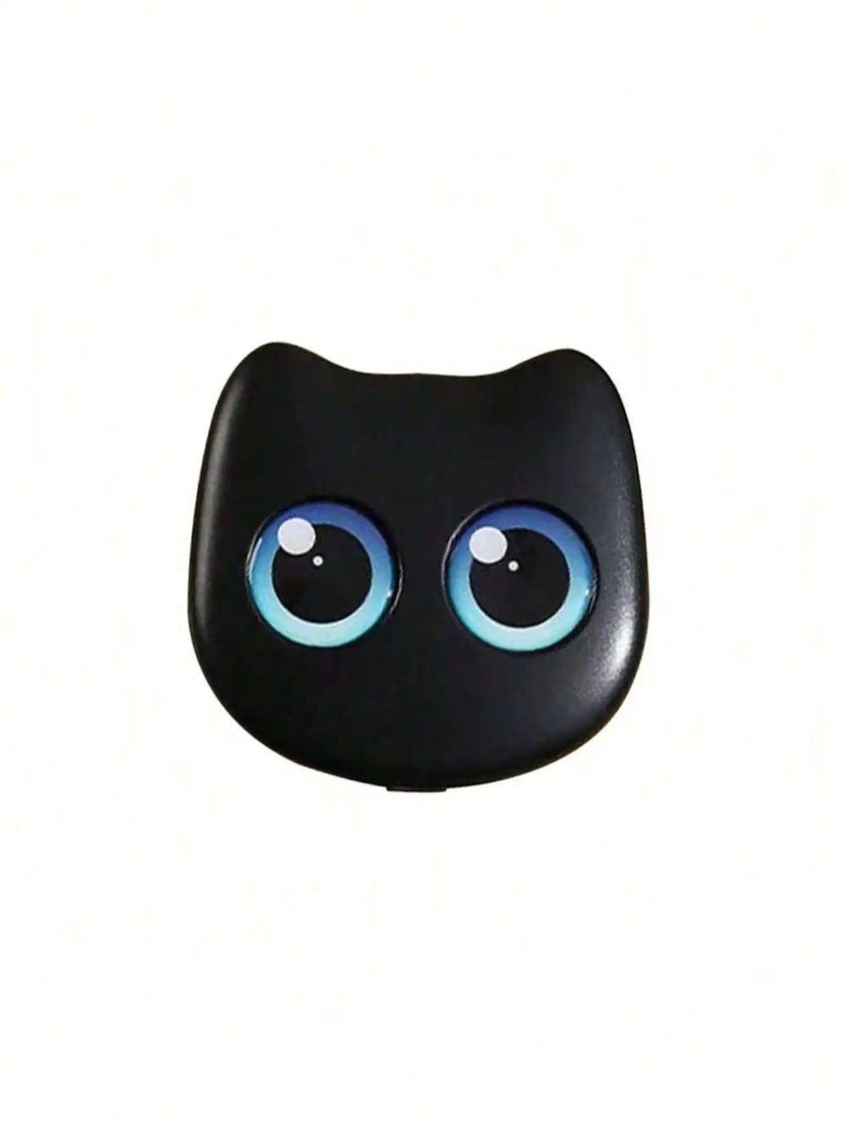 1 Box 6pcs Mini Cute Cat Design Portable Makeup Brush Set - Powder Brush, Eyeshadow Brush, And Assorted Brushes Quake black
