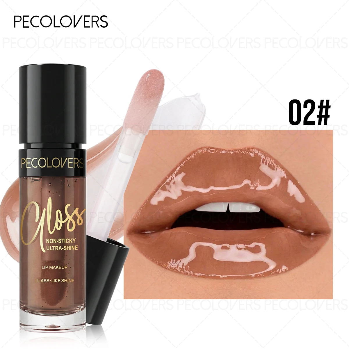Moisturizing Colorful Lip Oil Lip Gloss, Shiny Lip Glaze Lip Gloss, Hydrating and Light Texture, Water Gloss Natural Finish Quake 02