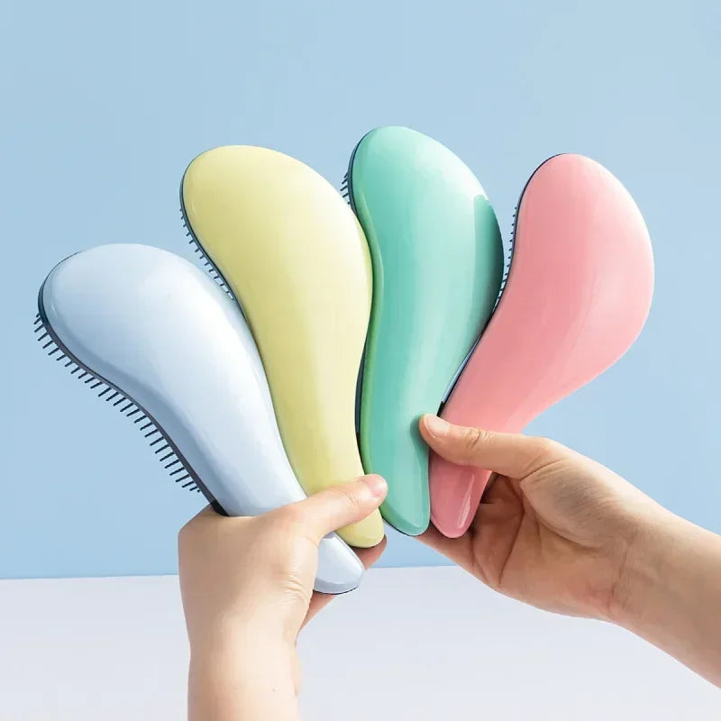 Magic Smooth Hair Comb Anti-static Massage Hairbrush Tangle Detangling Air Cushion Hairbrush Comb Salon Barber Hair Styling Tool Quake