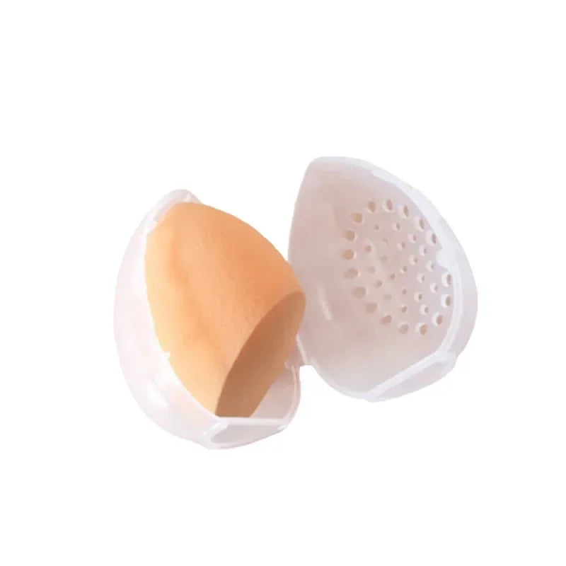 Makeup Blender Holder Stand Drying Box Empty Makeup Sponge Storage Box Plastic Egg Shaped Cosmetic Puff Organizer Rack Portable Quake