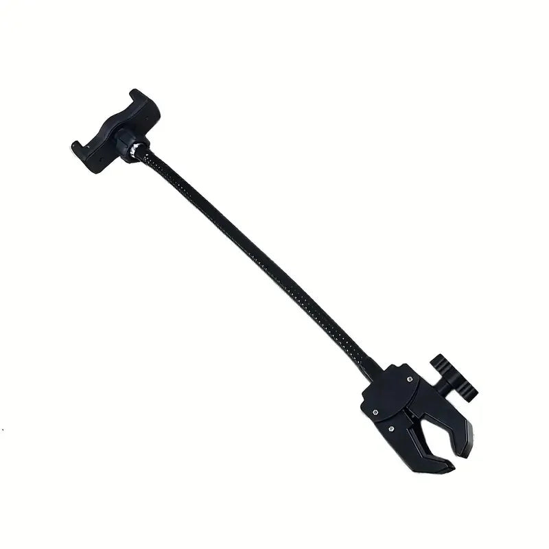 Flexible Adjustable Mic Stand Phone Holder with Gooseneck Clamp for Most Smartphones,Ideal for Recording & Live Streaming Quake black