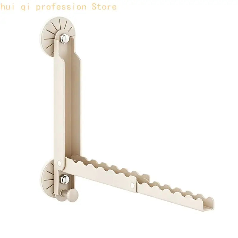Folding Clothes Hanger No Drilling Retractable Clothes Drying Rack For Campers H8WE Quake