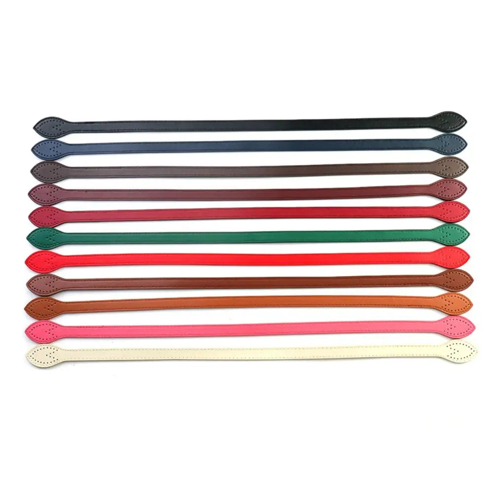 2Pcs Portable PU Leather Shoulder Bag Strap Replacement Core Stitching Bag Belt Detachable Handbag Band Handle Bag Accessories Quake