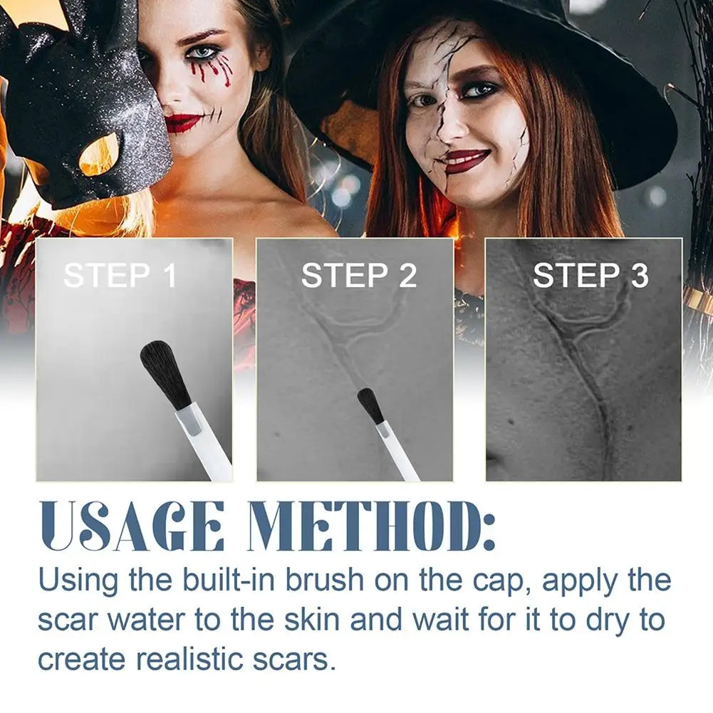 Makeup Scarring Liquid, Scarring Liquid Special Effect Make Up, Liquid Scar Makeup Cosmetic Special Effects Liquid For Halloween Quake