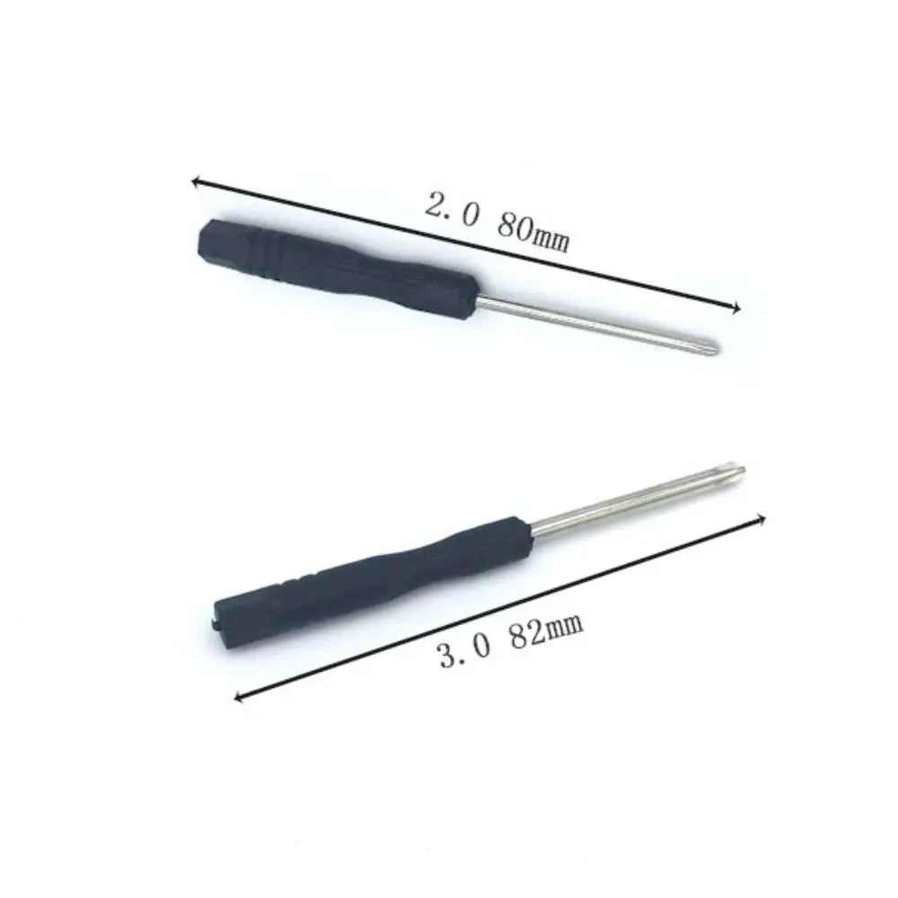 10Pcs Portable Small Mini Screwdriver Slotted Cross Phone Repair Tool Screwdrivers Black 2mm 3mm Disassembly Screwdriver Quake
