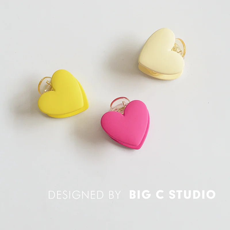 Love Small Grab Clip Korea's New Sweet Hair Grab Chuck Hairpin Hair Accessories Styling Tools & Accessories Quake