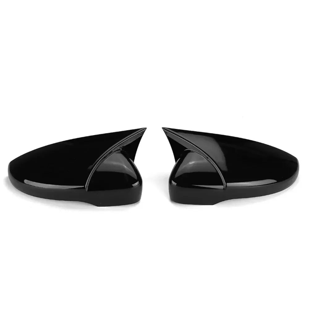 For Volkswagen VW Jetta 2011-2017 Passat B7 2011-2014 Car Rearview Side Mirror Cover Sticker Wing Cap Exterior Door Case Trim Quake Gloss Black