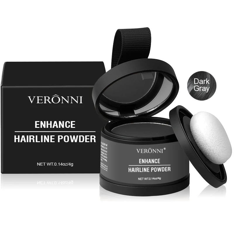 Hairline Powder Instantly Conceals Hair Root Touch Hair Powder for Thinning Hair for Women and Men,Hairline Shadow Powder Makeup Quake 07-Dark Gray
