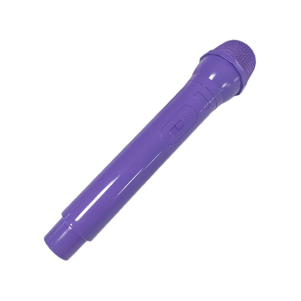 Simulation Microphone Prop,Plastic Realistic Pretend Microphone Prop,Fun Stage Mic Prop for Christmas,Cosplay,Speech,Music Party Quake Light purple