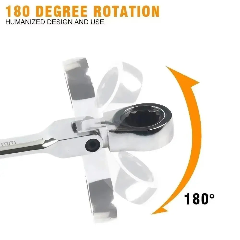 Dual Heads Dual Heads Ratchet Wrench Quick Release 72 Teeth Ratcheting Combination Wrenches Reversible Ratchet Spanner Quake