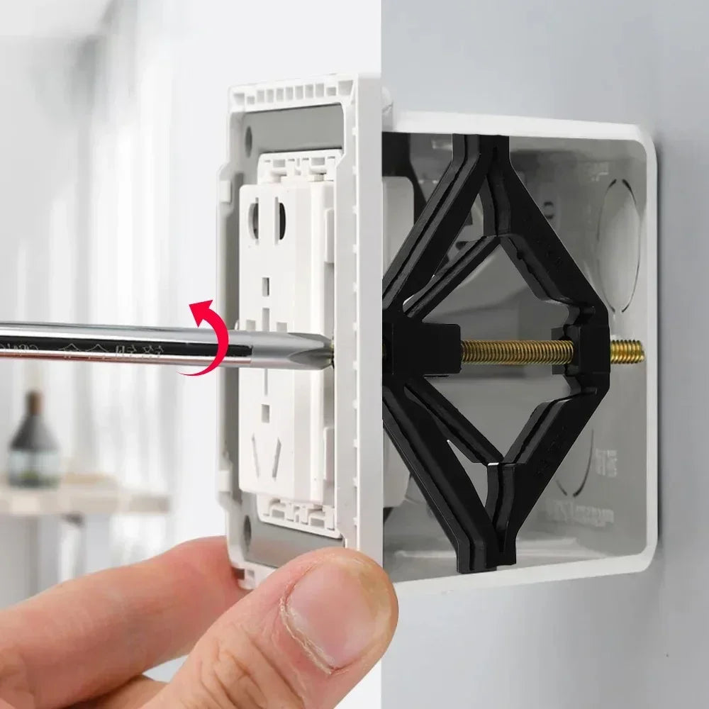30/1PCS Switch Cassette Repairer 86 Type Old Switch Socket Dark Box Replacement Fixed Support Rod Home Repair Tools Accessories Quake