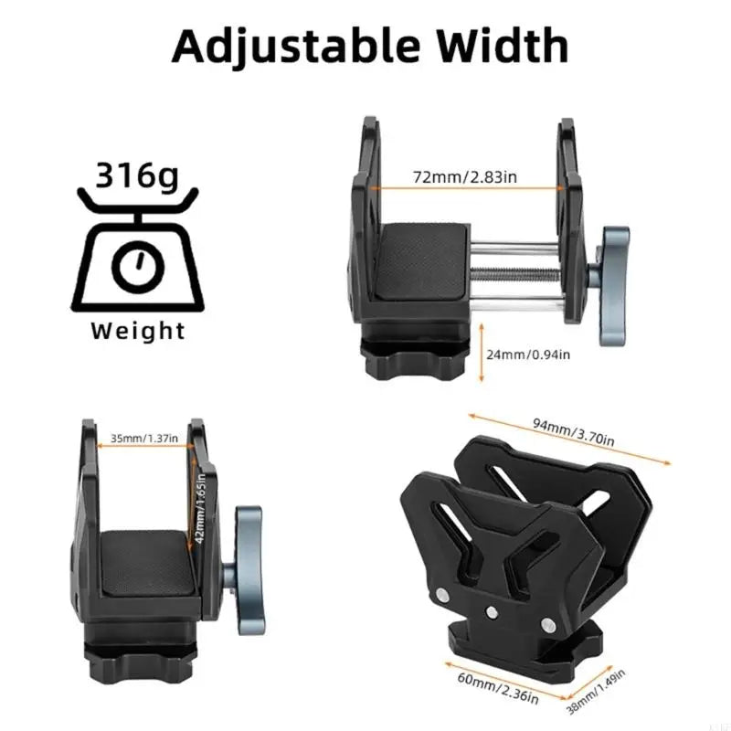 Lightweight Aluminum Alloy Clamp Adapter Tripod Mount For Multi Device Compatibility And Secure Stabilizing Photography K1KF Quake China Mainland