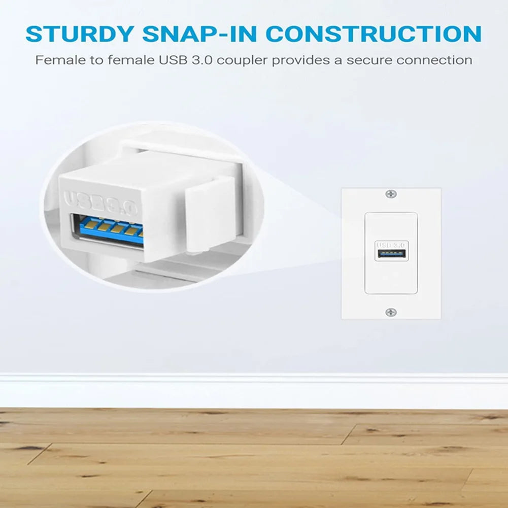 Premium USB 3.0 Keystone Jack Insert for Reliable Connection and Signal Stability Suitable for Ethernet and Networking Equipment Quake
