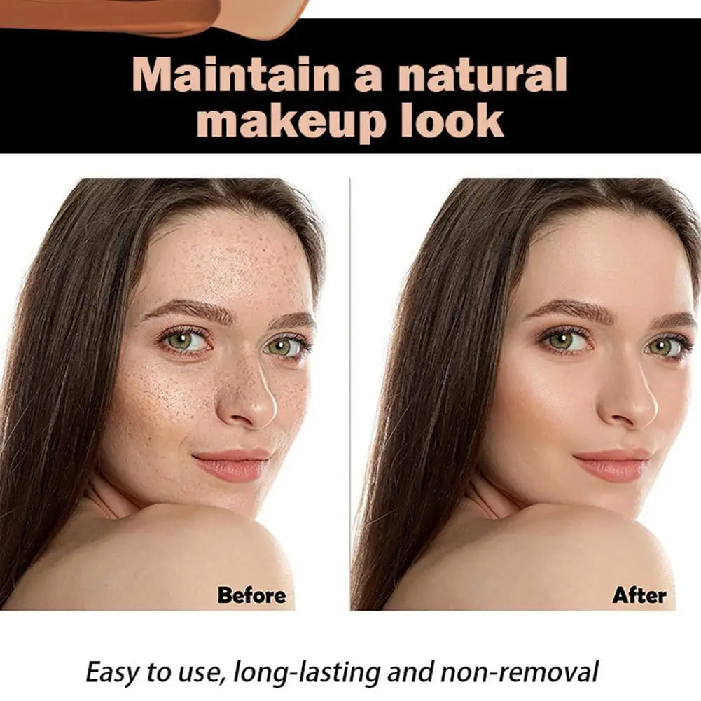 Hose Liquid Foundation Matte Nude Makeup Facial Foundation Highlight Concealer Oil Control Full Coverage Foundation for Brighten Quake