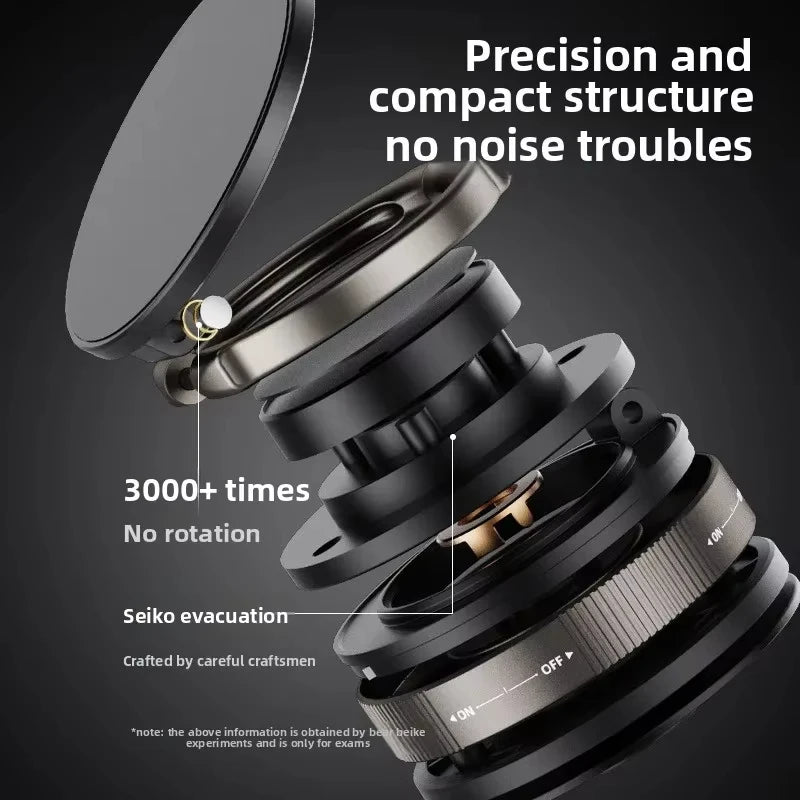 T30 Vacuum Magnetic Phone Holder Stand, for Magsafe Suction Cup Phone MountAdjustable Swivel Lock, for Your Car/Gym/Mirror Quake