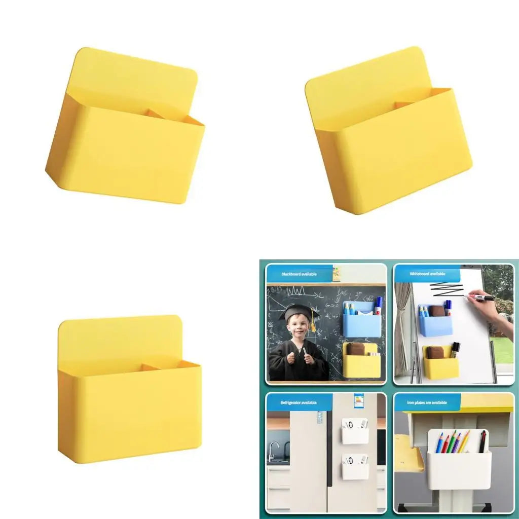 2 Pcs Pen Holders for Refrigerator Dry Erases Marker Holders Storage Box Whiteboard Accessories K1KF Quake