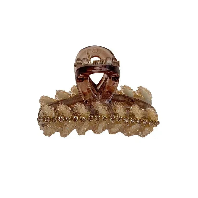 Korean Glitter Shiny Small Grab Clip Women Girl Hair Side Clip Forehead Bang Princess Small Hair Claw Clamp Hair Clip Quake
