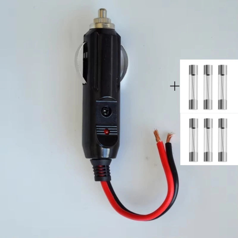 SAE to Cigarette Lighter Quick Connect Cable 12AWG Heavy Duty Battery Power Extension Cord for Automotive RV Motorcycle Quake Type4 SAE to wire 6M
