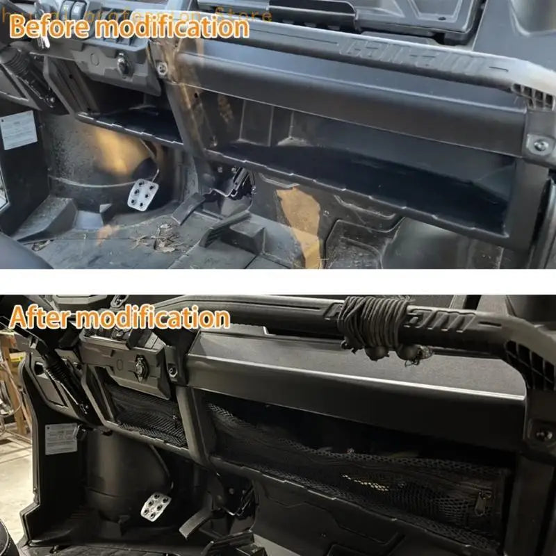 2pcs Storage Net Multi Compartment Storage Cargo Net for Defender 715003129 Nylon Organizing Net for Easy Access H8WE Quake