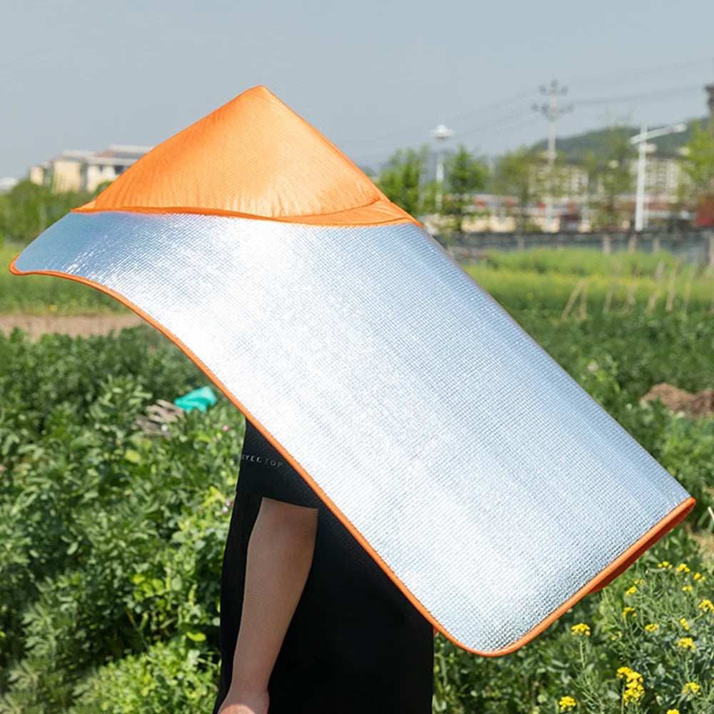 Cloak thi Heat Insulation Sun Hats Cloak thi Extra Large Agricultural Work Hat Sun&UV Rain Resistant Sun Visor Cap Unisex Quake
