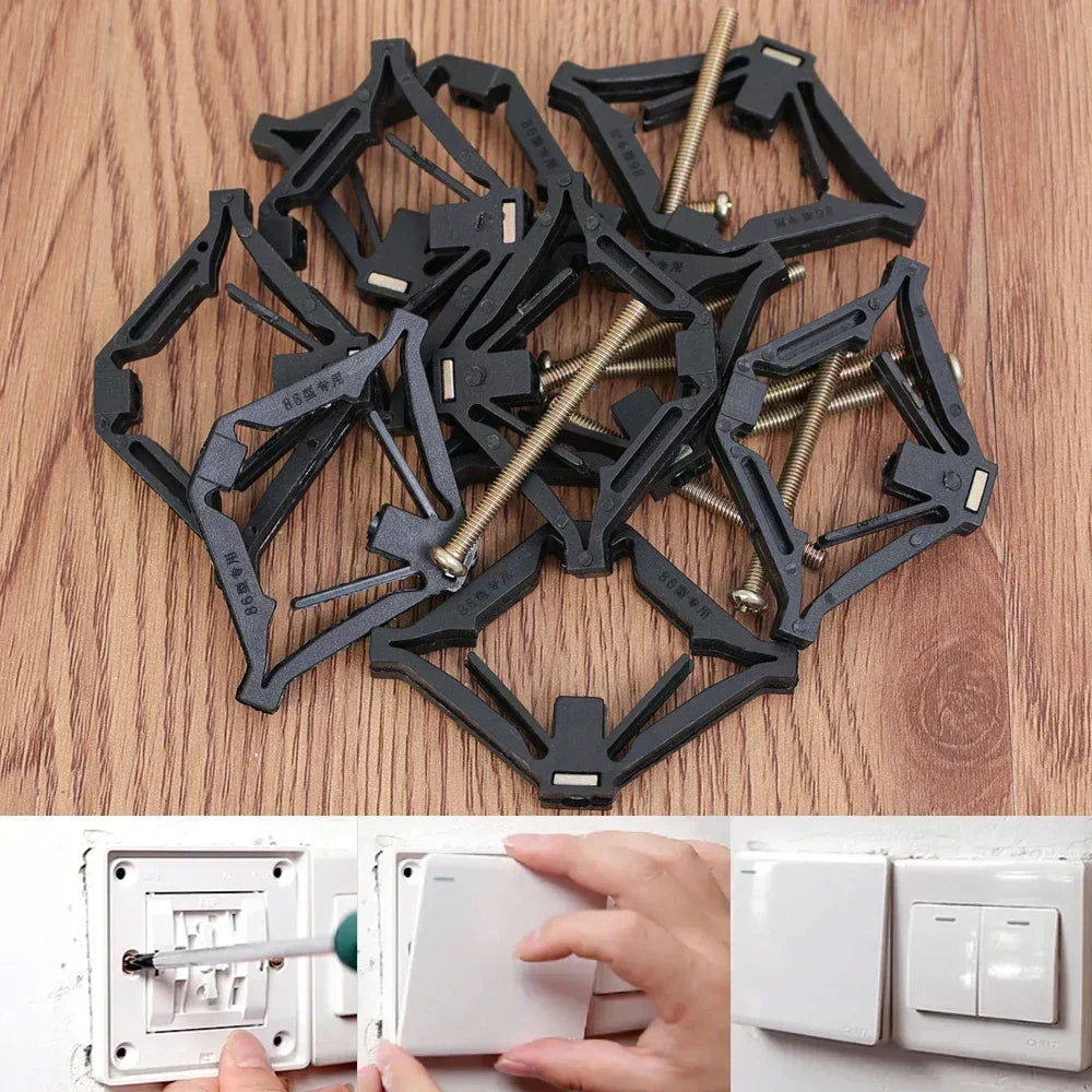 30/1PCS Switch Cassette Repairer 86 Type Old Switch Socket Dark Box Replacement Fixed Support Rod Home Repair Tools Accessories Quake