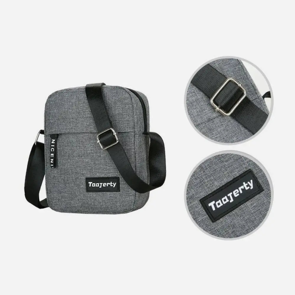 Nylon Shoulder Bag Men Solid Color Crossbody Bag Casual and Fashionable Retro Bag Business Crossbody Bags for Men Hand Bag Quake