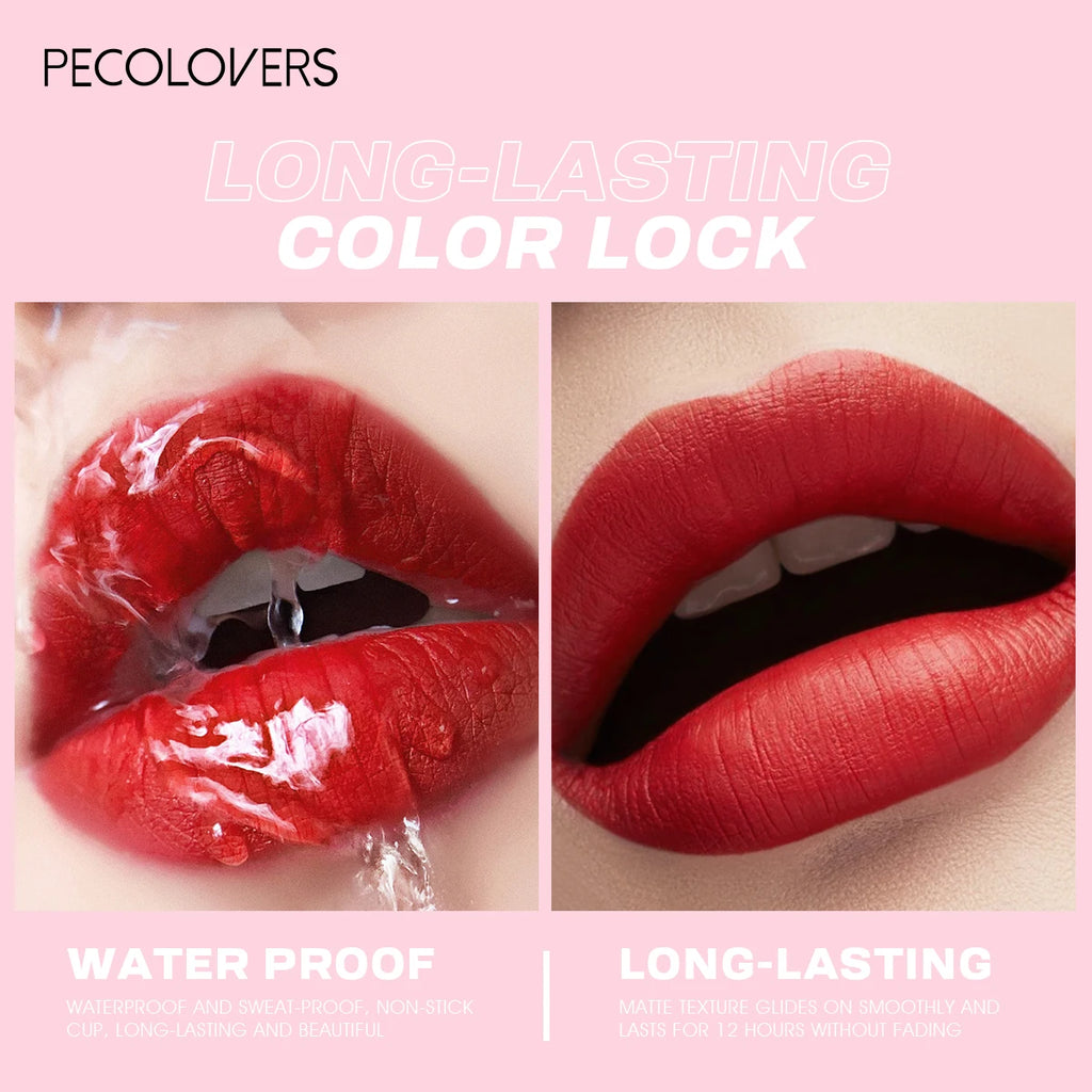 Multiple Colors Matte Lip Liner, Use As Lip Liner and Lipstick, Easy To Accurately Apply, Waterproof Long-lasting Non-stick Quake