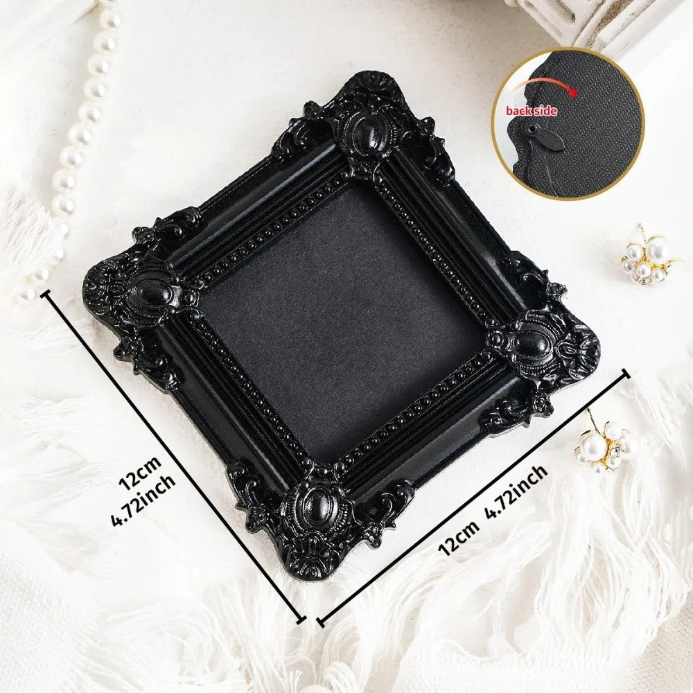 Hanging Mini Photo Frames Photographic Props Wall Space DIY Vintage Picture Frame Resin Baroque Ornate Decorative Frames Quake A55